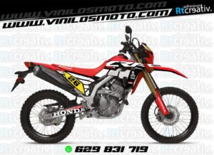 ADHESIVOS Y PEGATINAS DE VINILO HONDA ENDURO Y CROSS Rt009-06