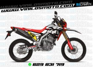 ADHESIVOS Y PEGATINAS DE VINILO HONDA ENDURO Y CROSS Rt009-07