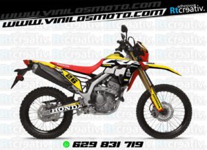 ADHESIVOS Y PEGATINAS DE VINILO HONDA ENDURO Y CROSS Rt009-08