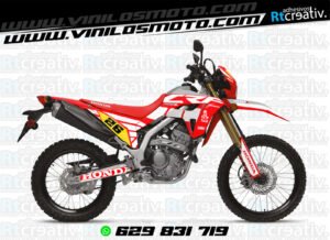 ADHESIVOS Y PEGATINAS DE VINILO HONDA ENDURO Y CROSS Rt009-09