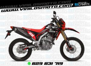 ADHESIVOS Y PEGATINAS DE VINILO HONDA ENDURO Y CROSS Rt010-01