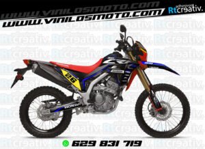 ADHESIVOS Y PEGATINAS DE VINILO HONDA ENDURO Y CROSS Rt010-02