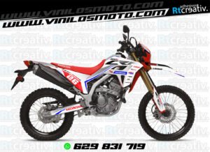 ADHESIVOS Y PEGATINAS DE VINILO HONDA ENDURO Y CROSS Rt010-03