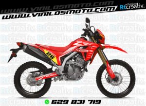 ADHESIVOS Y PEGATINAS DE VINILO HONDA ENDURO Y CROSS Rt010-04