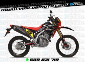 ADHESIVOS Y PEGATINAS DE VINILO HONDA ENDURO Y CROSS Rt010-05