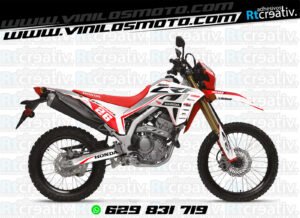 ADHESIVOS Y PEGATINAS DE VINILO HONDA ENDURO Y CROSS Rt010-06