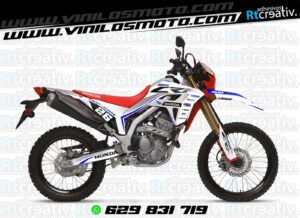 ADHESIVOS Y PEGATINAS DE VINILO HONDA ENDURO Y CROSS Rt010-07