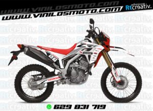 ADHESIVOS Y PEGATINAS DE VINILO HONDA ENDURO Y CROSS Rt010-08