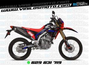 ADHESIVOS Y PEGATINAS DE VINILO HONDA ENDURO Y CROSS Rt010-10
