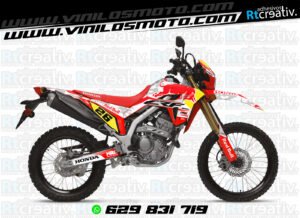 ADHESIVOS Y PEGATINAS DE VINILO HONDA ENDURO Y CROSS Rt011-01