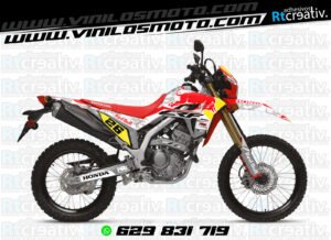ADHESIVOS Y PEGATINAS DE VINILO HONDA ENDURO Y CROSS Rt011-04