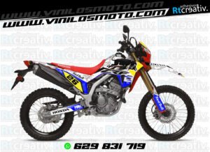 ADHESIVOS Y PEGATINAS DE VINILO HONDA ENDURO Y CROSS Rt011-06