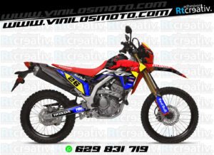 ADHESIVOS Y PEGATINAS DE VINILO HONDA ENDURO Y CROSS Rt011-07