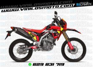 ADHESIVOS Y PEGATINAS DE VINILO HONDA ENDURO Y CROSS Rt011-08