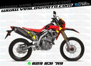 ADHESIVOS Y PEGATINAS DE VINILO HONDA ENDURO Y CROSS Rt011-09