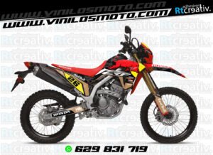 ADHESIVOS Y PEGATINAS DE VINILO HONDA ENDURO Y CROSS Rt011-10