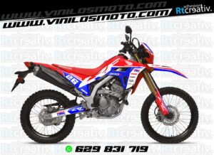 ADHESIVOS Y PEGATINAS DE ADHESIVOS Y PEGATINAS DE VINILO HONDA ENDURO Y CROSS Rt012-09