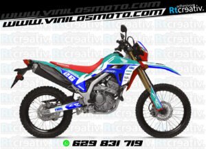 ADHESIVOS Y PEGATINAS DE VINILO HONDA ENDURO Y CROSS Rt012-02