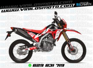 ADHESIVOS Y PEGATINAS DE VINILO HONDA ENDURO Y CROSS Rt012-04