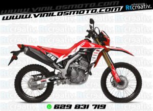 ADHESIVOS Y PEGATINAS DE VINILO HONDA ENDURO Y CROSS Rt012-07