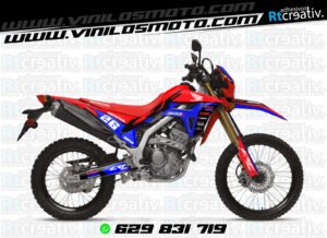 ADHESIVOS Y PEGATINAS DE VINILO HONDA ENDURO Y CROSS Rt012-09