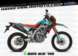 ADHESIVOS Y PEGATINAS DE VINILO HONDA ENDURO Y CROSS Rt012-10