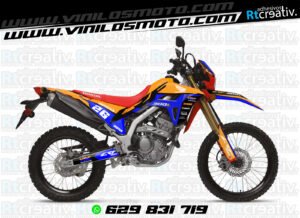 ADHESIVOS Y PEGATINAS DE VINILO HONDA ENDURO Y CROSS Rt012-11