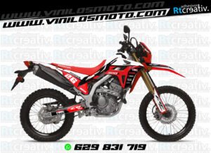 ADHESIVOS Y PEGATINAS DE VINILO HONDA ENDURO Y CROSS Rt012-12