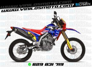 ADHESIVOS Y PEGATINAS DE VINILO HONDA ENDURO Y CROSS Rt013-01