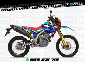 ADHESIVOS Y PEGATINAS DE VINILO HONDA ENDURO Y CROSS Rt013-03