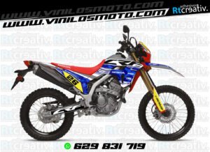 ADHESIVOS Y PEGATINAS DE VINILO HONDA ENDURO Y CROSS Rt013-04