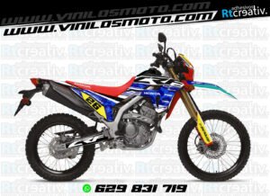 ADHESIVOS Y PEGATINAS DE VINILO HONDA ENDURO Y CROSS Rt013-05