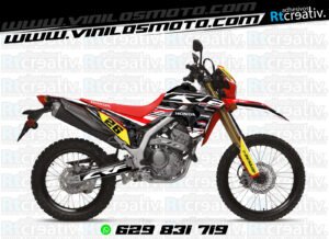 ADHESIVOS Y PEGATINAS DE VINILO HONDA ENDURO Y CROSS Rt013-06