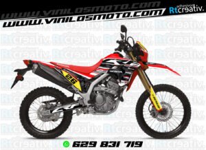 ADHESIVOS Y PEGATINAS DE VINILO HONDA ENDURO Y CROSS Rt013-07
