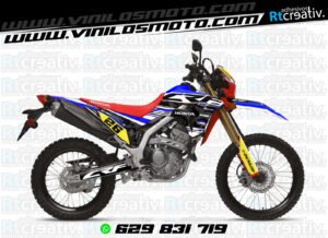 ADHESIVOS Y PEGATINAS DE VINILO HONDA ENDURO Y CROSS Rt013-08