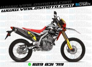 ADHESIVOS Y PEGATINAS DE VINILO HONDA ENDURO Y CROSS Rt013-09