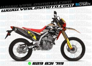 ADHESIVOS Y PEGATINAS DE VINILO HONDA ENDURO Y CROSS Rt013-10