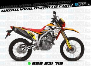 ADHESIVOS Y PEGATINAS DE VINILO HONDA ENDURO Y CROSS Rt013-11