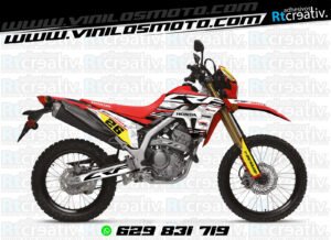 ADHESIVOS Y PEGATINAS DE VINILO HONDA ENDURO Y CROSS Rt013-12