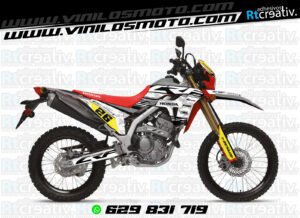 ADHESIVOS Y PEGATINAS DE VINILO HONDA ENDURO Y CROSS Rt013-14