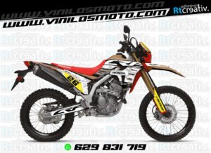 ADHESIVOS Y PEGATINAS DE VINILO HONDA ENDURO Y CROSS Rt013-15