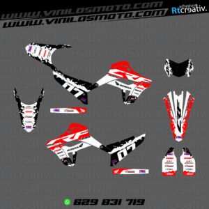 ADHESIVOS Y PEGATINAS DE VINILO HONDA ENDURO Y CROSS Rt007-06