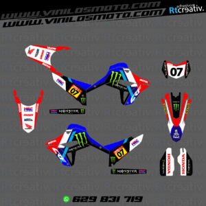 ADHESIVOS Y PEGATINAS DE VINILO HONDA ENDURO Y CROSS Rt008-01