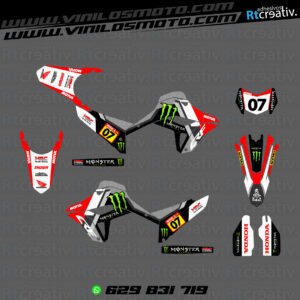 ADHESIVOS Y PEGATINAS DE VINILO HONDA ENDURO Y CROSS Rt008-03