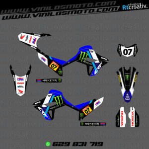 ADHESIVOS Y PEGATINAS DE VINILO HONDA ENDURO Y CROSS Rt008-04