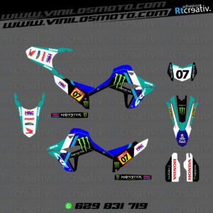 ADHESIVOS Y PEGATINAS DE VINILO HONDA ENDURO Y CROSS Rt008-05