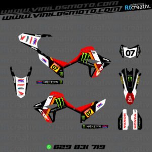 ADHESIVOS Y PEGATINAS DE VINILO HONDA ENDURO Y CROSS Rt008-06