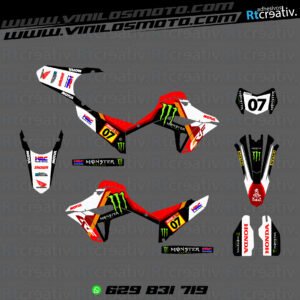 ADHESIVOS Y PEGATINAS DE VINILO HONDA ENDURO Y CROSS Rt008-08