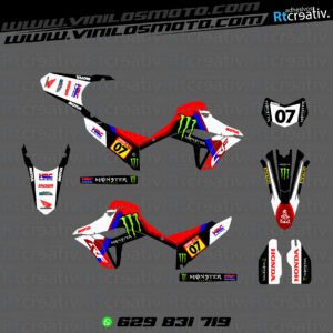 ADHESIVOS Y PEGATINAS DE VINILO HONDA ENDURO Y CROSS Rt008-11