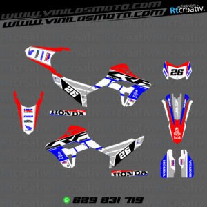 ADHESIVOS Y PEGATINAS DE VINILO HONDA ENDURO Y CROSS Rt009-02